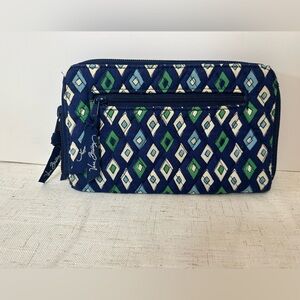 Vera Bradley Blue and Green Wallet Quilted Cotton